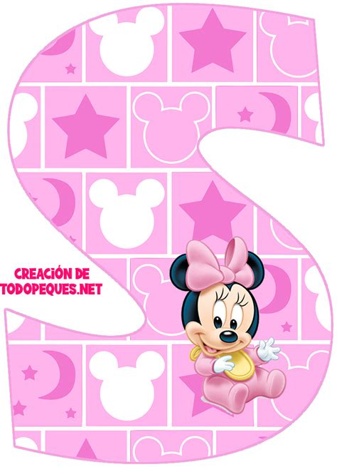 Minnie Bebe Abecedario Letra S Todo Peques