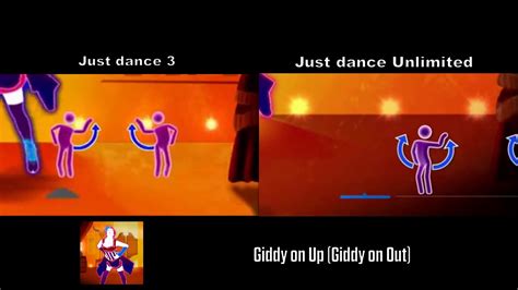 Just Dance Pictograms Comparison Giddy On Up Giddy On Out YouTube