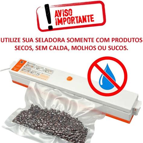 Seladora A Vacuo Termica Eletrica Embaladora Alimentos Produtos