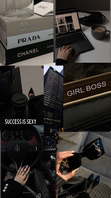 Be Your Own Boss Aesthetic Vision Board Wallpaper Business Woman