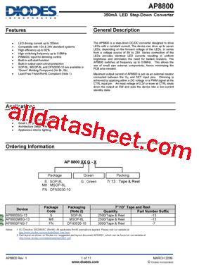 Ap Datasheet Pdf Diodes Incorporated