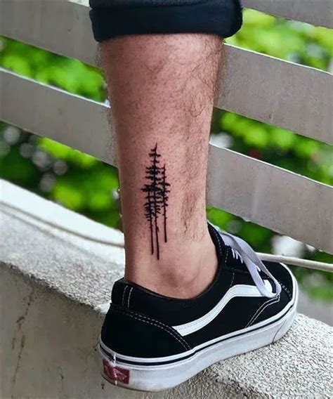 Masculine Simple Leg Tattoo Ideas Nature Tattoos Ankle