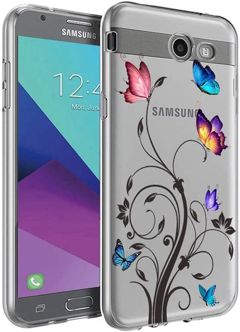 Amazon Bohefo Clear Case Compatible With Galaxy J3 Prime J3 Emerge