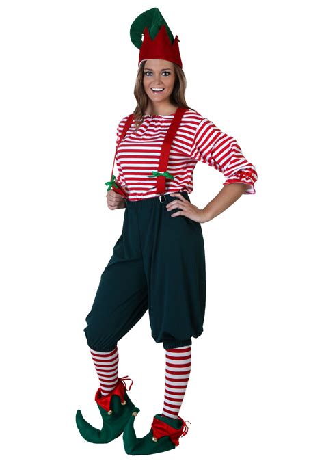 Womens Elf Costume - Christmas Adult Costumes | Christmas elf costume ...