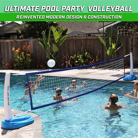 Gosports Splash Net Pro Pool Volleyball Net Includes 2 Water