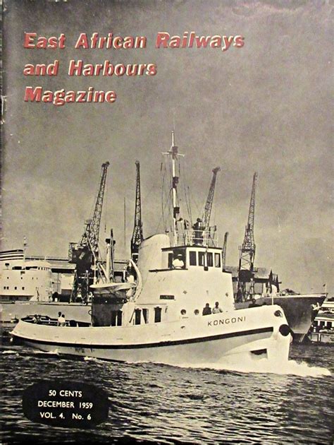 East African Railways Harbours Staff Magazine Dec 1959 Historical