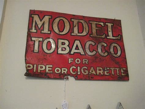 Vintage Red Model tobacco sign by stuffinthetrunk on Etsy