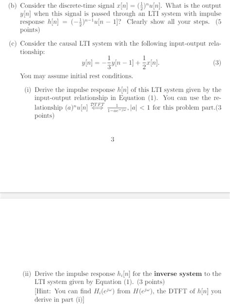 Solved Consider The Discrete Time Signal X N N Chegg