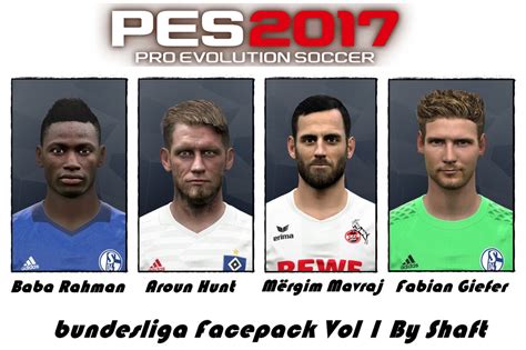 Ultigamerz PES 2017 Bundesliga Face Pack Vol 1