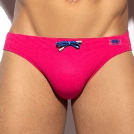 Bath Bikini Pique Fushia Swim Briefs For Man Brand Es Collection