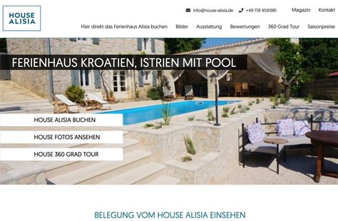 Magazin Villa Ferienhaus Alisia Kroation Istrien Vranje Selo Porec