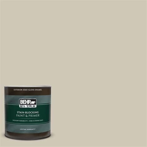 BEHR ULTRA 1 Qt PPU8 16 Coliseum Marble Semi Gloss Enamel Exterior