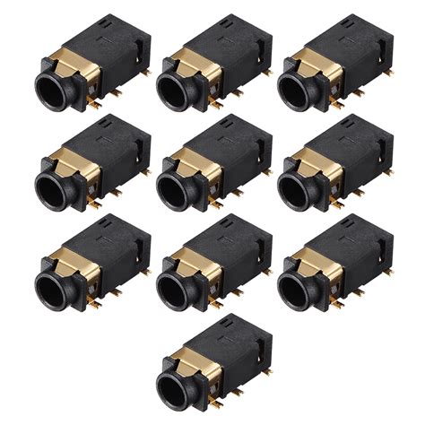 3.5 mm Audio Jack Connector PCB Mount 6 Pin PJ-311D/PJ-342B 10pcs ...