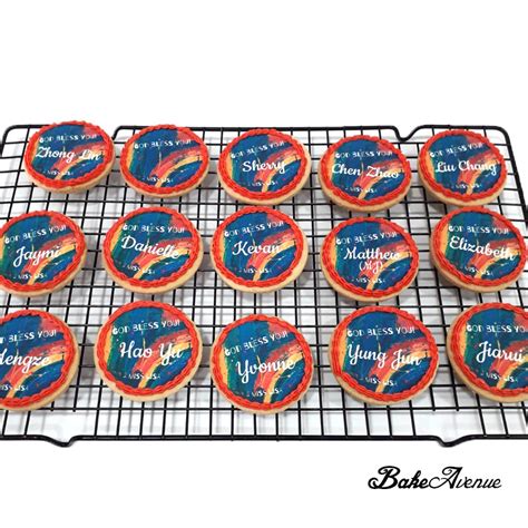 Name Customised Cookies Icing Image Bakeavenue