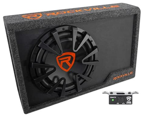 Rockville Slim Ultra Compact Underseat Profile 1200 Watt 12 Car