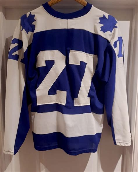 Vintage Darryl Sittler Signed Toronto Maple Leafs Maska Jersey From Maple Leaf Gardens