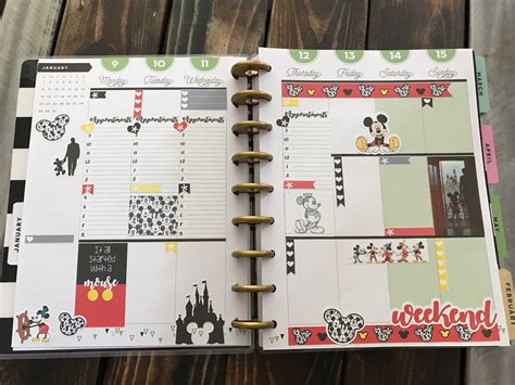 Mickey Mouse Happy Planner Layout 365 Happy Planner Happy Planner