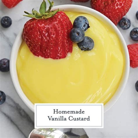 Homemade Vanilla Custard Is A Little Old Fashioned But Totally Worth The Time And Effort Use