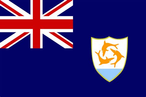 The Flag Of Anguilla Flapping With Glory And Pride