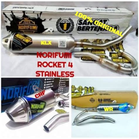 jual knalpot norifumi rocket  kompetisi bore  crf  crf klx