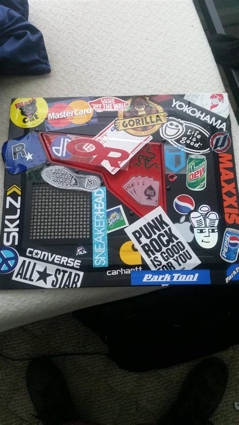 Thought I'd show off the side panel of my PC case. All of the stickers ...