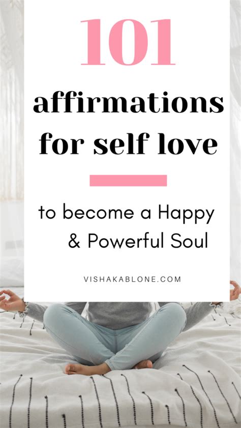 101 Self Love Affirmations To Change Your Life Vishaka Blone