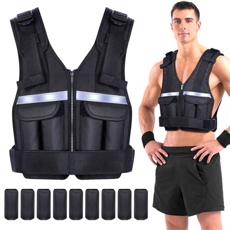 adjustable weighted vest weights set sportneer