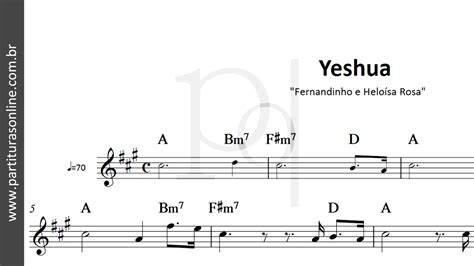 Yeshua Fernandinho E Helo Sa Rosa Partitura Youtube