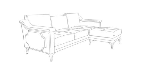 L Shape Sofa 3d Model