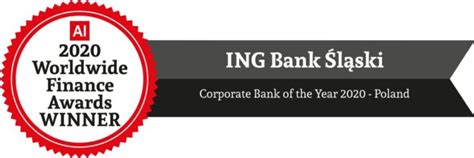 ING Bank Śląski otrzymał tytuł Corporate Bank of the Year 2020 Poland