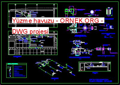 Y Zme Havuzu Dwg Projesi Autocad Projeler