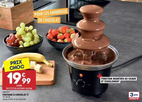 Promo Fontaine Chocolat Ambiano Chez Aldi Icatalogue Fr