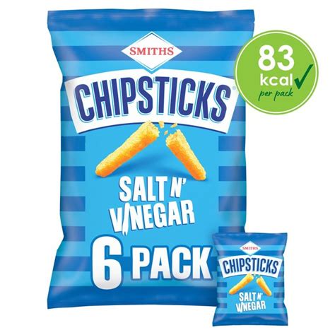 Smiths Chipsticks Salt And Vinegar Multipack Snacks Ocado