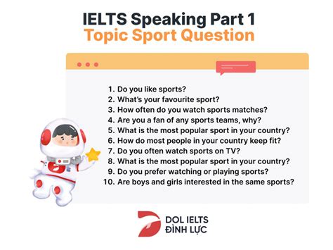 B I M U T V Ng Topic Sport Ielts Speaking Part