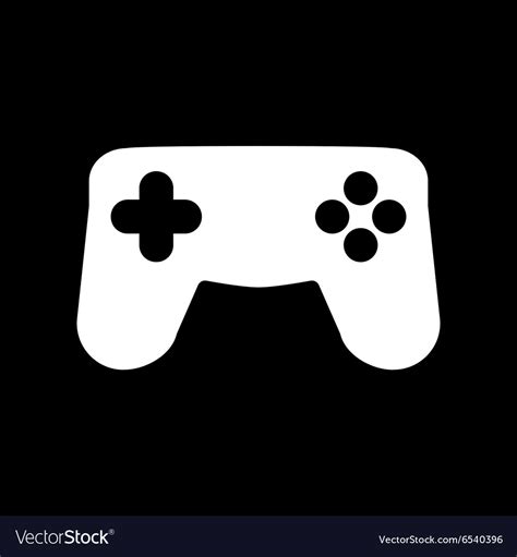 Gamepad icon game symbol flat Royalty Free Vector Image