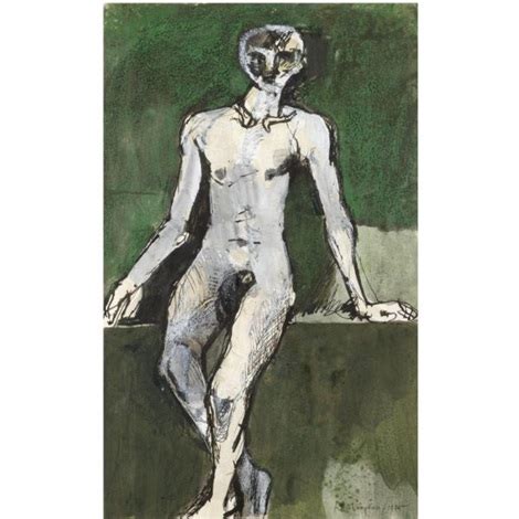 Seated Male Nude Par Keith Vaughan Sur Artnet