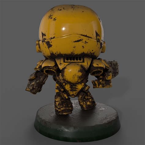 Warhammer Spacemarine 3d Model Funko Pop Bobblehead Stl File 3d Model