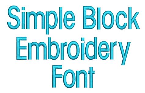 Simple Block Embroidery Font Machine Embroidery Designs By Juju