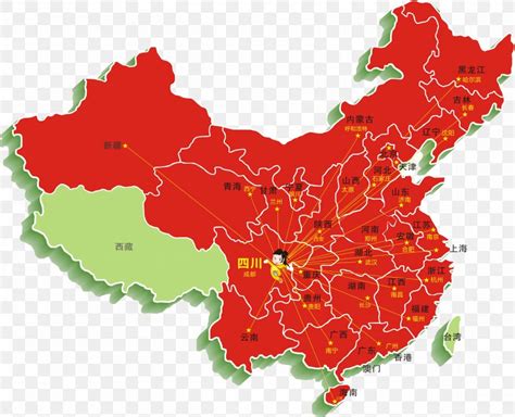 China Map Graphic