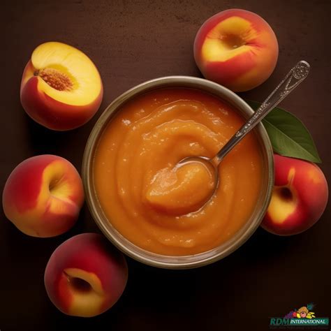 Peach Puree Fruit And Vegetables To The World