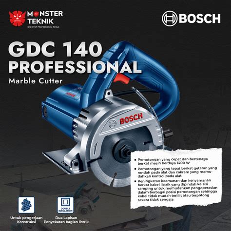 Mesin Potong Keramik Marmer 4 Bosch GDC 140 Marble Cutter 4 Inch