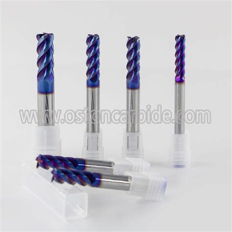 2 Flutes HRC60 Blue Tungsten Carbide Ball Nose End Mills