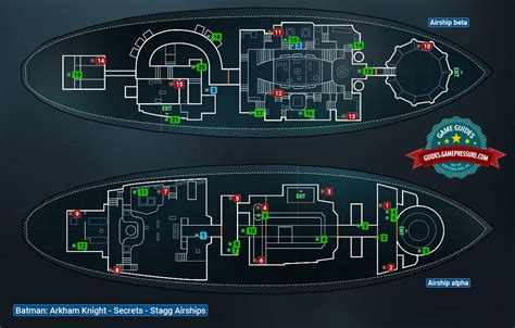 Map Of Stagg Airships Collectibles Stagg Airships Batman Arkham Knight Batman Arkham