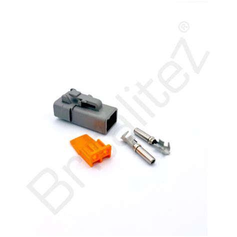 Deutsch Dtp Series 2 Way Plug Connector Kit Dtp06 2s Cw Pins