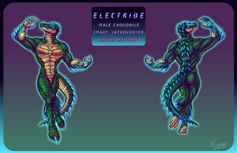 208233 Safe Artistqueerstalline Void Oc Ocelectride Crocodile Crocodilian Reptile