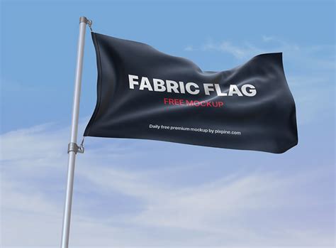 Waving Fabric Flag Mockup Psd Free Psfiles