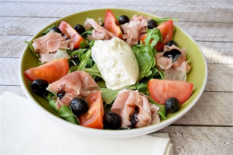 Burrata Parma Ham Salad With Low Fodmap Option