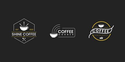 conjunto de diseño de logotipo de café vector libre 3640548 Vector en