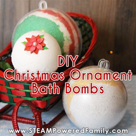 DIY Christmas Ornament Bath Bombs - A Great Kid Made Gift Idea