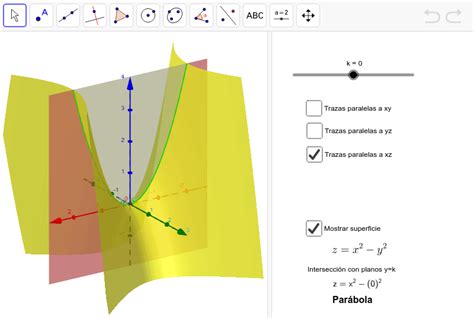 Superficies cuádricas GeoGebra